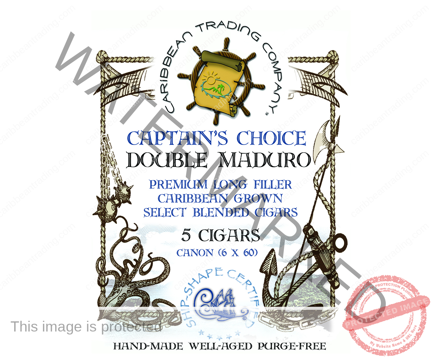 Captain's Choice Double Maduro Torpedo Cigar (6 x 54) 5 Pack - Image 6