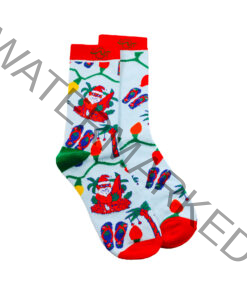 Tropical Socks Santa Claus