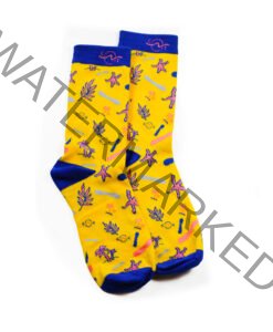 Tropical Socks Yellow Blue Icons