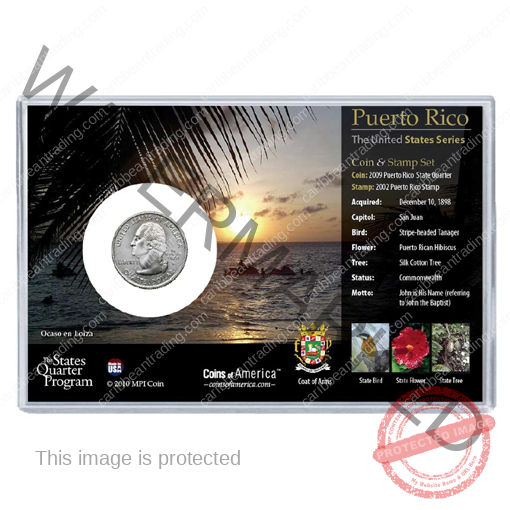 Puerto Rico Stamp and Quarter Collection - Image 2
