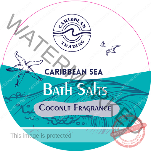Caribbean Sea Bath Salts w/Coconut 12 oz. - Image 6