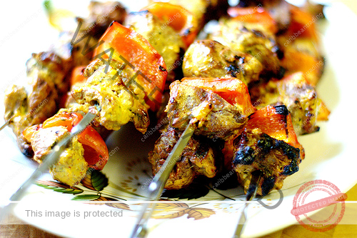 Seafood skewers