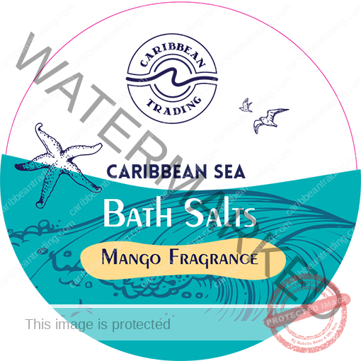 Caribbean Sea Bath Salts w/Mango 12 oz. - Image 5